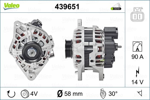 Valeo 439651 - Laturi inparts.fi