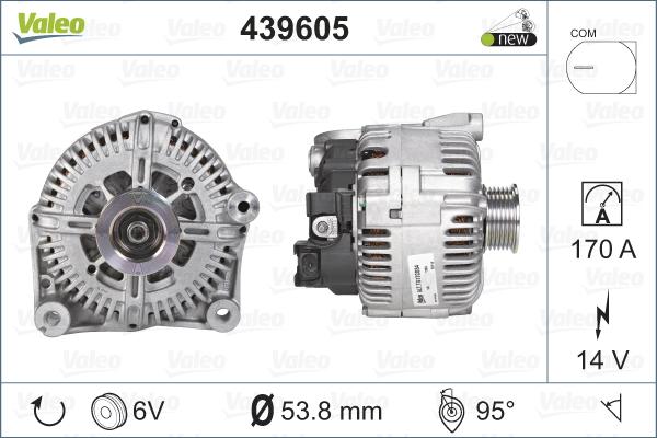 Valeo 439605 - Laturi inparts.fi