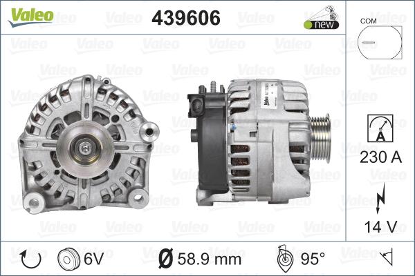 Valeo 439606 - Laturi inparts.fi