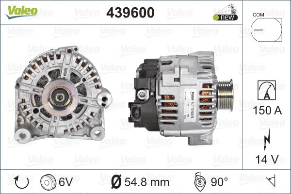 Valeo 439600 - Laturi inparts.fi