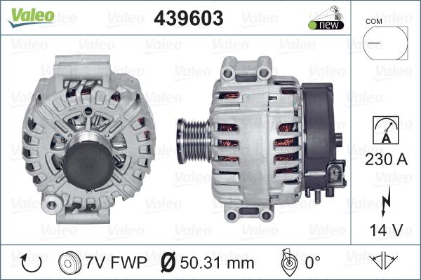 Valeo 439603 - Laturi inparts.fi