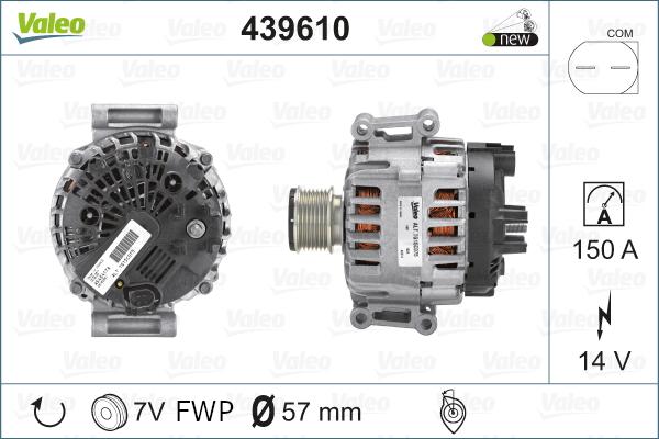 Valeo 439610 - Laturi inparts.fi