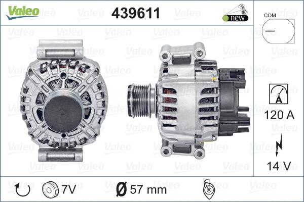 Valeo 439611 - Laturi inparts.fi