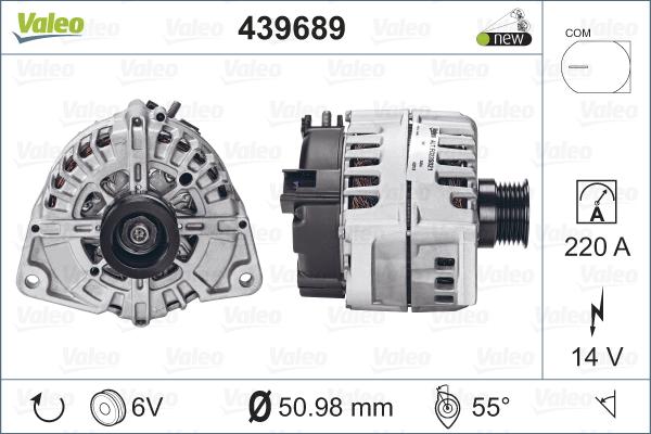 Valeo 439689 - Laturi inparts.fi