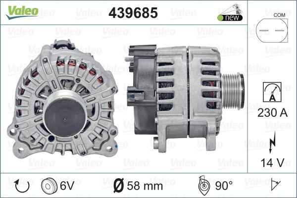 Valeo 439685 - Laturi inparts.fi