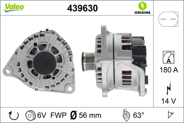 Valeo 439630 - Laturi inparts.fi