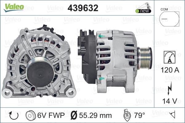 Valeo 439632 - Laturi inparts.fi