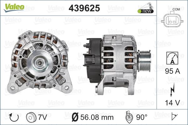 Valeo 439625 - Laturi inparts.fi