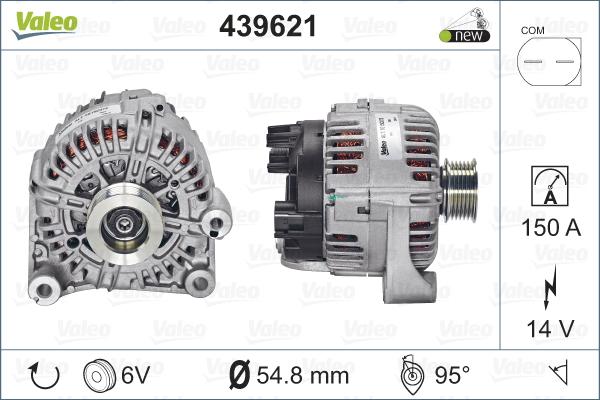 Valeo 439621 - Laturi inparts.fi