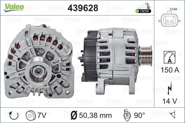 Valeo 439628 - Laturi inparts.fi