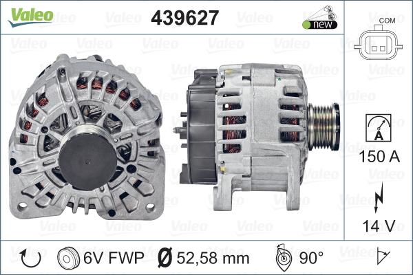 Valeo 439627 - Laturi inparts.fi