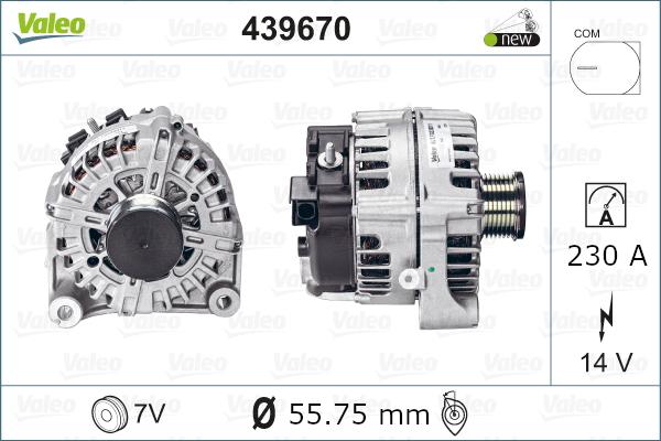 Valeo 439670 - Laturi inparts.fi