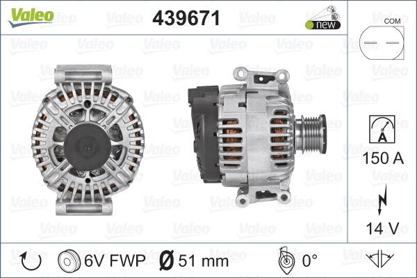 Valeo 439671 - Laturi inparts.fi