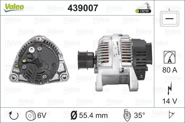 Valeo 439007 - Laturi inparts.fi