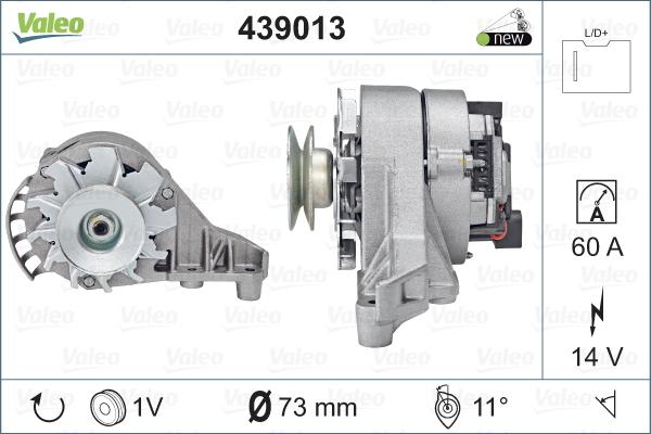 Valeo 439013 - Laturi inparts.fi