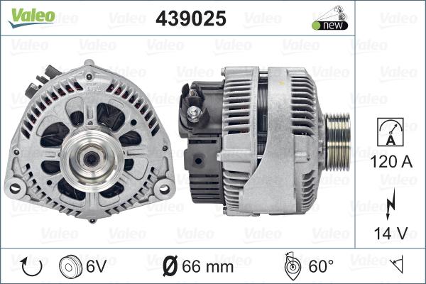 Valeo 439025 - Laturi inparts.fi