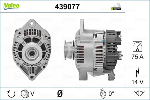 Valeo 439077 - Laturi inparts.fi