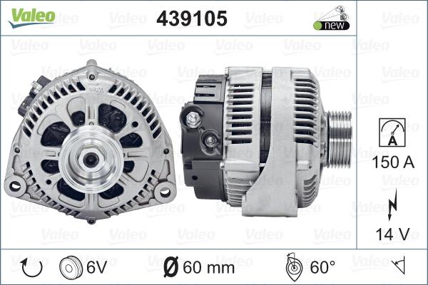 Valeo 439105 - Laturi inparts.fi