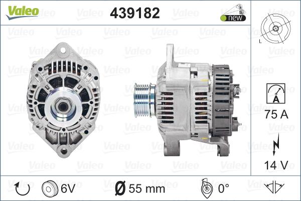 Valeo 439182 - Laturi inparts.fi