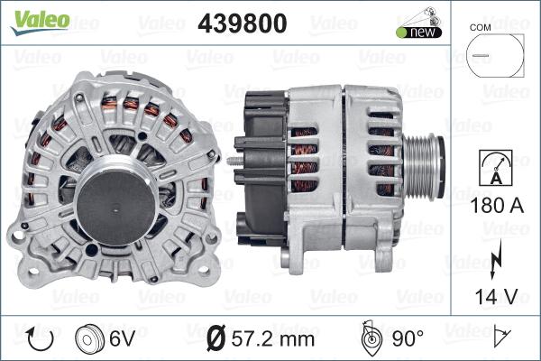 Valeo 439800 - Laturi inparts.fi