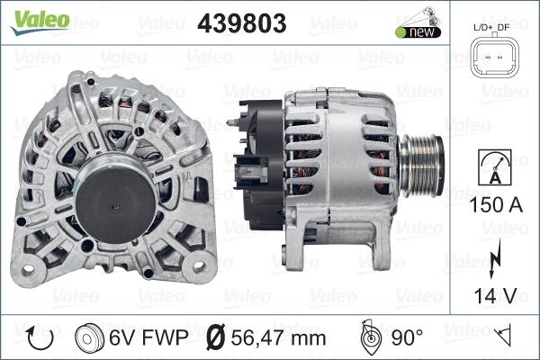 Valeo 439803 - Laturi inparts.fi