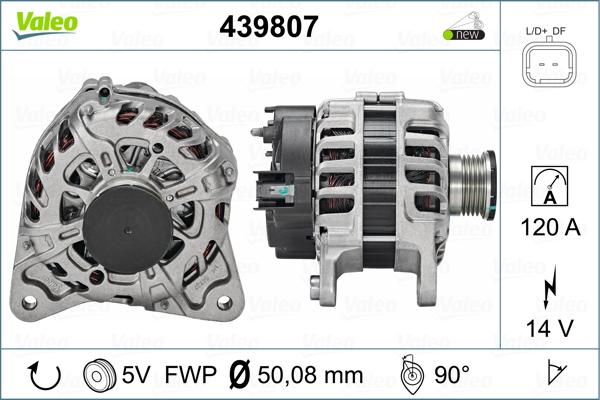 Valeo 439807 - Laturi inparts.fi