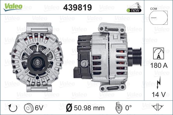 Valeo 439819 - Laturi inparts.fi