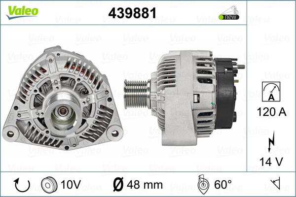 Valeo 439881 - Laturi inparts.fi