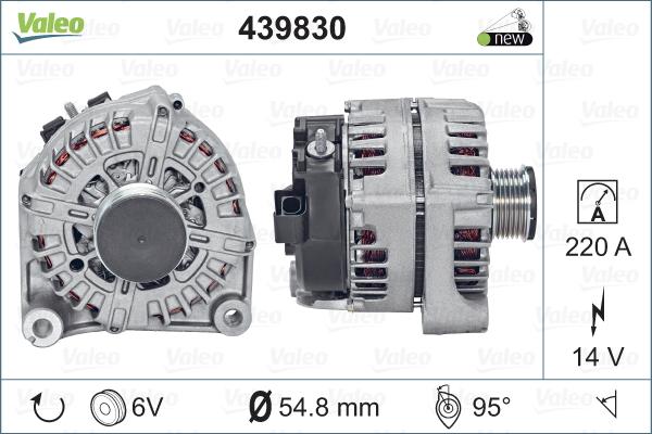 Valeo 439830 - Laturi inparts.fi