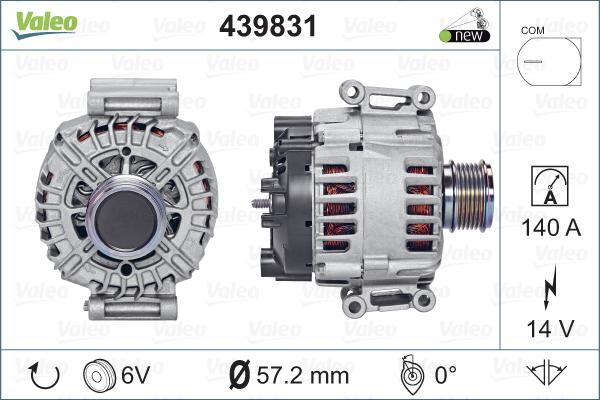 Valeo 439831 - Laturi inparts.fi