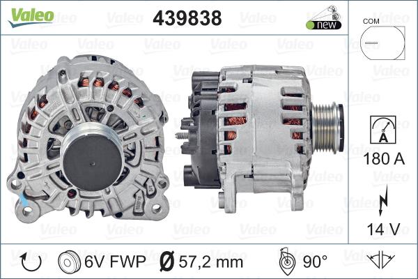 Valeo 439838 - Laturi inparts.fi