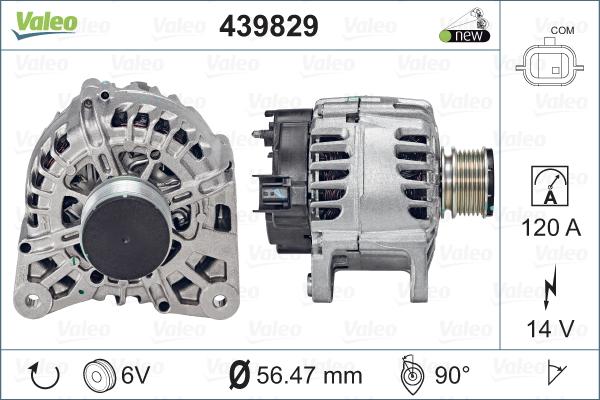 Valeo 439829 - Laturi inparts.fi