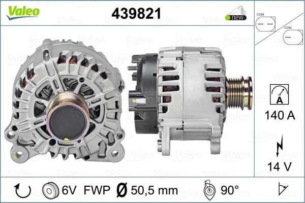 Valeo 439821 - Laturi inparts.fi