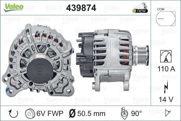 Valeo 439874 - Laturi inparts.fi