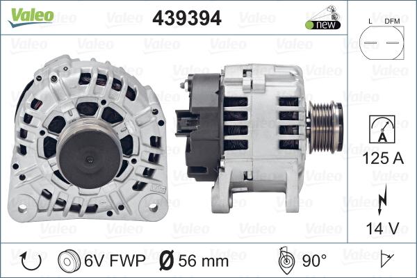 Valeo 439394 - Laturi inparts.fi