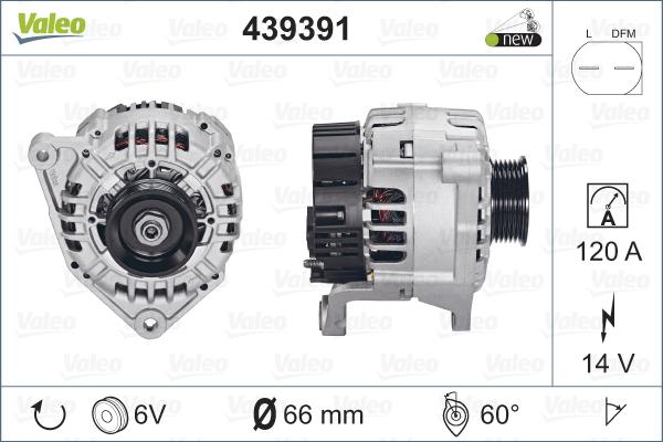 Valeo 439391 - Laturi inparts.fi