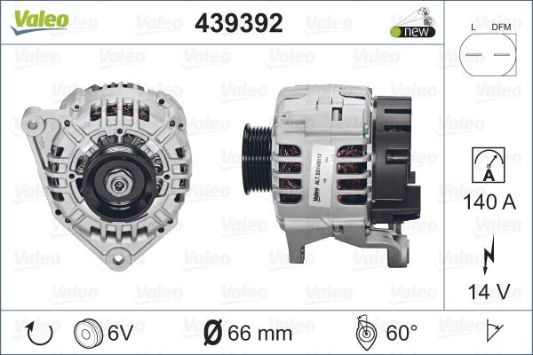 Valeo 439392 - Laturi inparts.fi