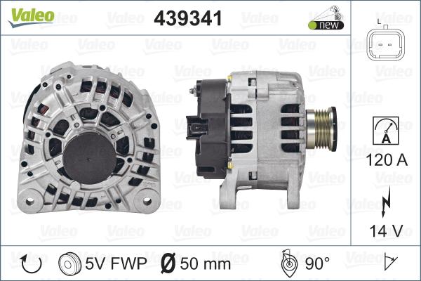 Valeo 439341 - Laturi inparts.fi