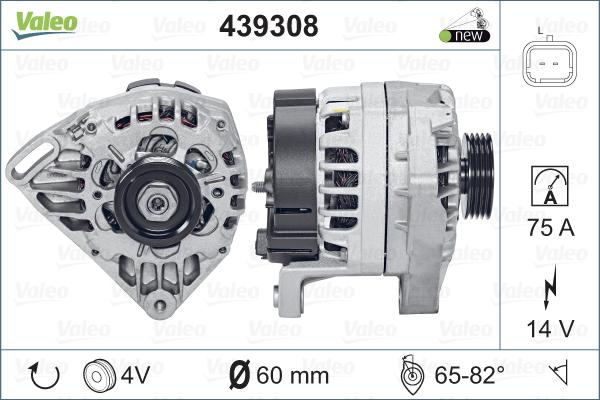 Valeo 439308 - Laturi inparts.fi