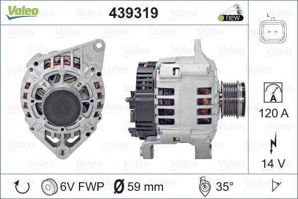 Valeo 439319 - Laturi inparts.fi