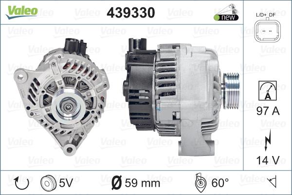 Valeo 439330 - Laturi inparts.fi