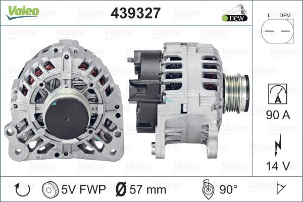 Valeo 439327 - Laturi inparts.fi