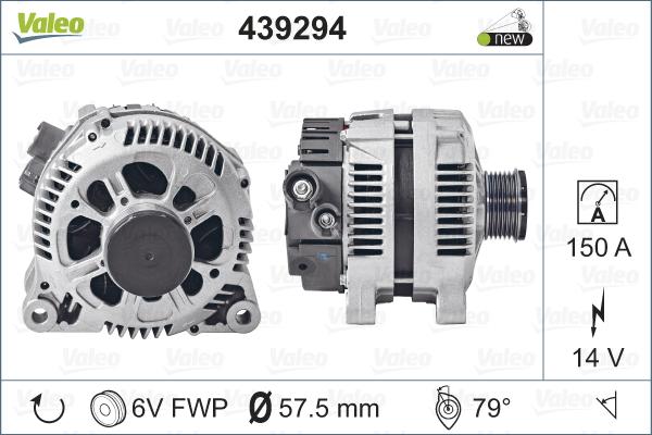 Valeo 439294 - Laturi inparts.fi