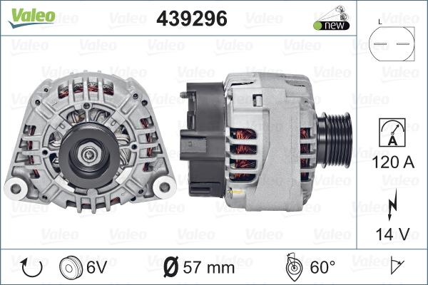 Valeo 439296 - Laturi inparts.fi