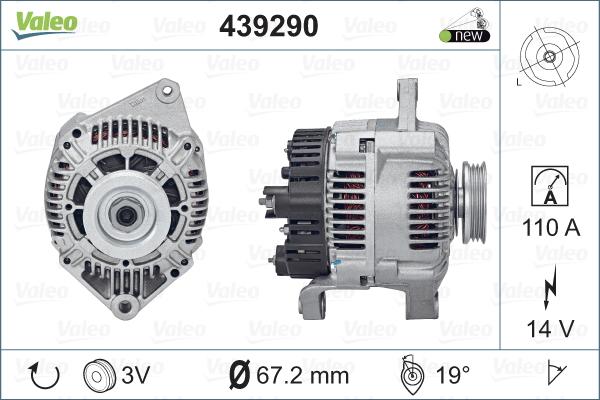 Valeo 439290 - Laturi inparts.fi