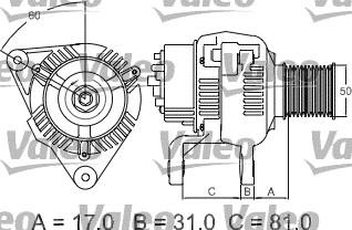 Valeo 439293 - Laturi inparts.fi