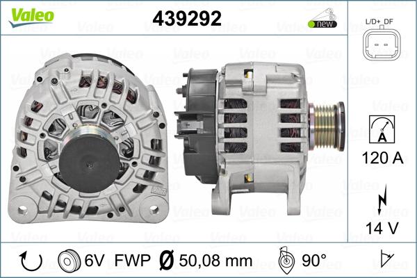 Valeo 439292 - Laturi inparts.fi