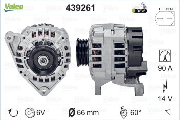 Valeo 439261 - Laturi inparts.fi