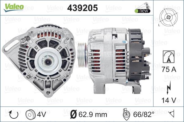 Valeo 439205 - Laturi inparts.fi