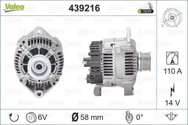 Valeo 439216 - Laturi inparts.fi